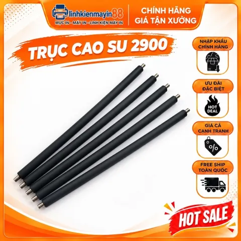 Combo 5 trục cao su máy in canon 2900 cho hộp mực 12A, 49A, 53A, 05A, 80A, 15A,… hàng xịn chuyên dụng