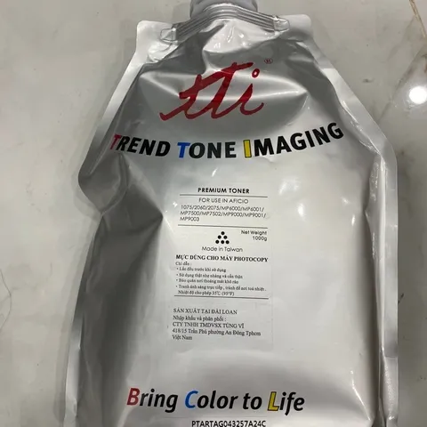 Mực Photo TTI 1kg dùng cho Ricoh 1075 2060 2075 MP6000 MP6001 MP7500 MP8000 MP9000 MP9001 MP9003 TTI 1kg