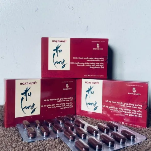 Hoạt Huyết Dưỡng Não Hulang Bidicomed - Hỗ trợ giảm đau đầu, hoa mắt, chóng mặt, mất ngủ, suy giảm trí nhớ - Hộp 30 viên