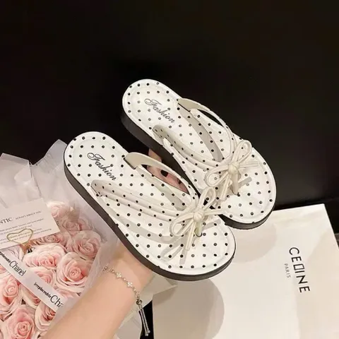 Dép Nữ Quai Nơ – Phong Cách Hàn Quốc, Êm Chân & Thời Trang