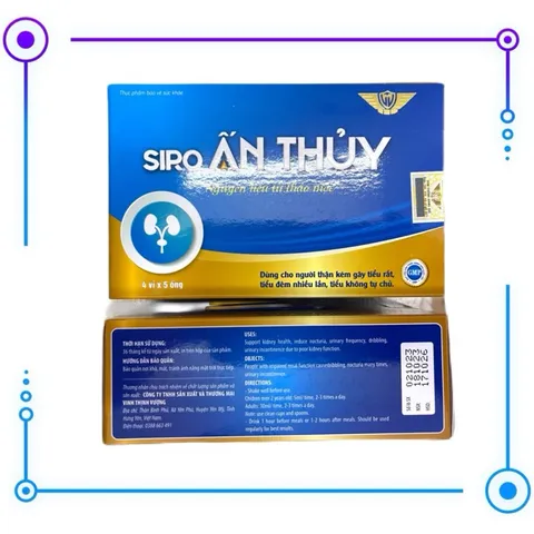 Siro Ấn thuỷ kingphar KP3 ( hộp 20 ống) dùng cho trẻ đái dầm, tiểu đêm nhiều