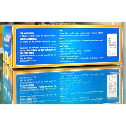 Siro Ấn thuỷ kingphar KP3 ( hộp 20 ống) dùng cho trẻ đái dầm, tiểu đêm nhiều