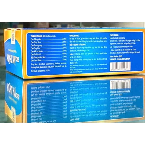 Siro Ấn thuỷ kingphar KP3 ( hộp 20 ống) dùng cho trẻ đái dầm, tiểu đêm nhiều