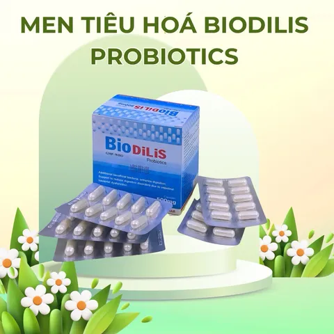 Men tiêu hóa viên Biodilis vinaphar 2 - hộp 100 viên