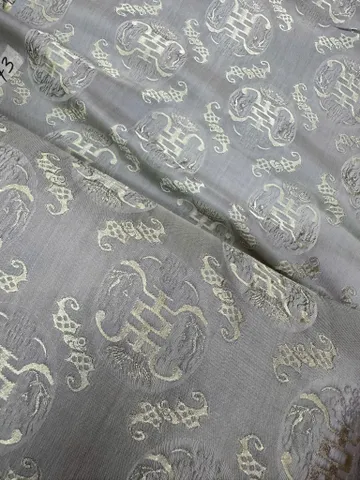 Áo dài họ Huỳnh [Lụa nha xá] [version Kiêu Sa] [vải may áo dài khổ 9 tấc] [Họa tiết Thọ Dơi]