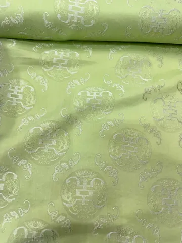 Áo dài họ Huỳnh [Lụa nha xá] [version Kiêu Sa] [vải may áo dài khổ 9 tấc] [Họa tiết Thọ Dơi]
