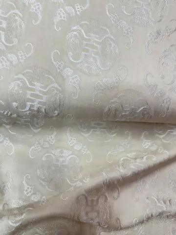 Áo dài họ Huỳnh [Lụa nha xá] [version Kiêu Sa] [vải may áo dài khổ 9 tấc] [Họa tiết Thọ Dơi]