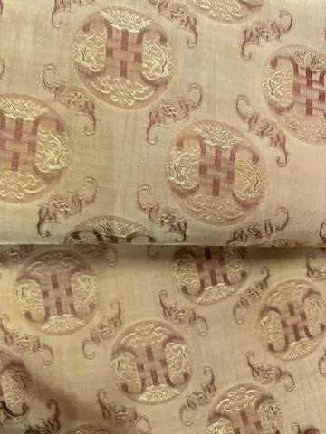 Áo dài họ Huỳnh [Lụa nha xá] [version Kiêu Sa] [vải may áo dài khổ 9 tấc] [Họa tiết Thọ Dơi]