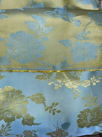 [Áo dài họ Huỳnh] Vải Gấm Tơ Hồng Điệp khổ 1.5m [Họa tiết Mới] -[vải may áo dài]
