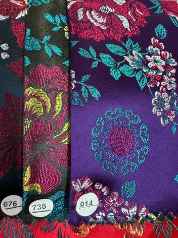 Áo dài họ Huỳnh- Gấm Thái Tuấn Chính Hãng- Vải may áo dài khổ 1.5m