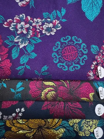 Áo dài họ Huỳnh- Gấm Thái Tuấn Chính Hãng- Vải may áo dài khổ 1.5m