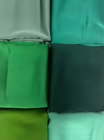 Áo dài họ Huỳnh [Lụa Tô Châu] -TONE XANH LÁ - Vải may áo dài khổ 1,5m