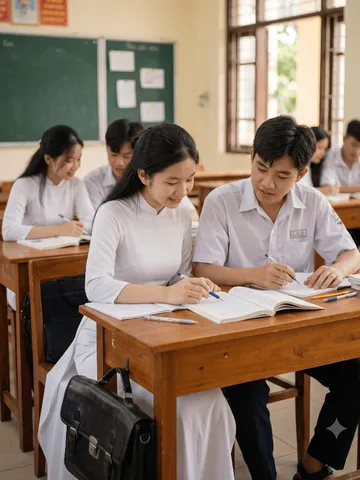[ÁO DÀI HỌ HUỲNH] ÁO DÀI NỮ SINH CẤP 3 CHẤT LỤA THOÁNG MÁT