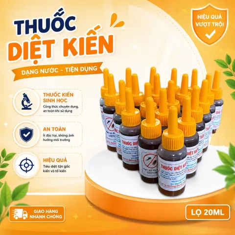 COMBO 10 LỌ NHỎ Kiến Gián Tận Gốc Sinh Học An Toàn, Hiệu Qủa