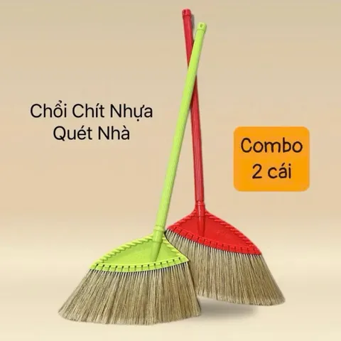 Combo 2 Chổi Cước Quét Nhà Siêu Mềm Không Rụng Lông, Chổi Cước Nhựa Quét Sạch Mọi Bụi Bẩn