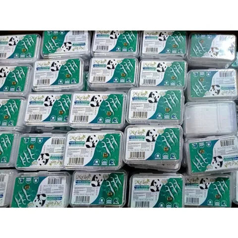 Tăm Chỉ Nha Khoa MyLan Sợi Chỉ Mảnh Hộp 60,  200 Cái Trắng Cao Cấp
