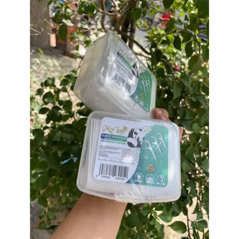 Tăm Chỉ Nha Khoa MyLan Sợi Chỉ Mảnh Hộp 60,  200 Cái Trắng Cao Cấp