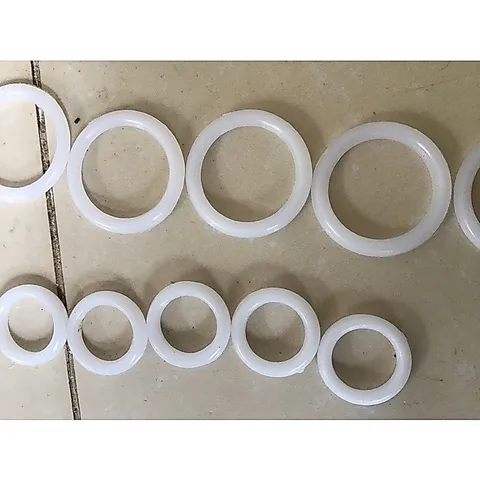 Combo 200 Vòng nhựa tròn đủ cỡ - móc rèm ,móc rido loại tròn