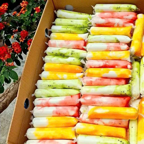 300  cái túi nilon sữa chua dài 4x16, túi đựng sữa chua, bọc đựng sữa chua, bì, túi làm kem, túi nilon 4x16