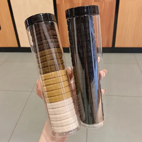 Hộp 20 chun buộc tóc trơn cho bạn nữ