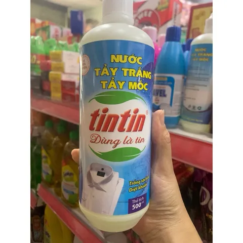Nước tẩy trắng, tẩy mốc quần áo Tintin 500ml 838851