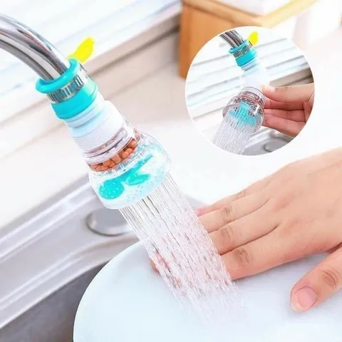(siêu rẻ) Đầu vòi lọc nước tăng áp 360 độ Có thể kéo dài Vòi tăng áp lực nước rửa chén bát