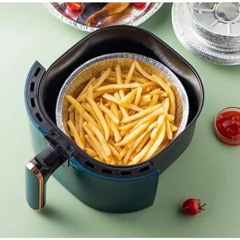 10 Khay nướng bạc to lót nồi chiên không dầu kích cỡ 22cm