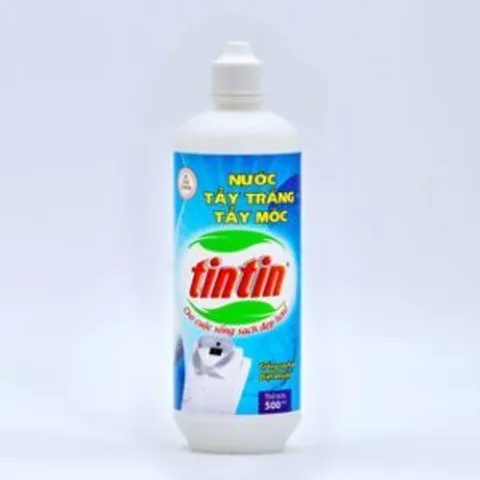 Combo 2 Chai Nước Tẩy Trắng, Tẩy Mốc Cực Mạnh Tin Tin Chai 500ml