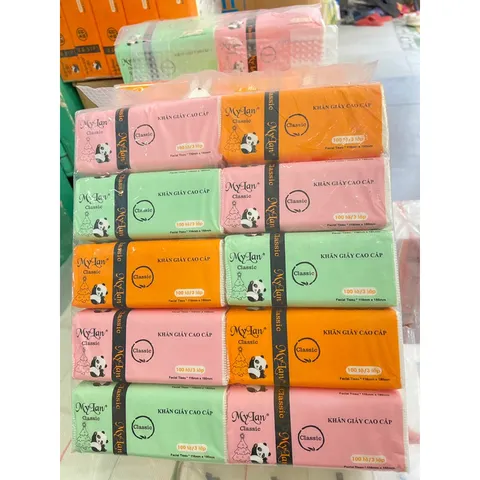 Khăn giấy khô Mylan chất giấy dai mịn đẹp không bụi, không hôi, trắng mịn 838883