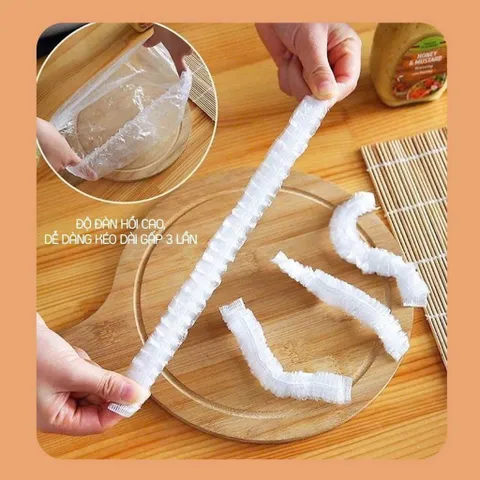 Hộp 100 Chun Túi Màng Bọc Thực Phẩm MyLan, An Toàn Cho Sức Khoẻ