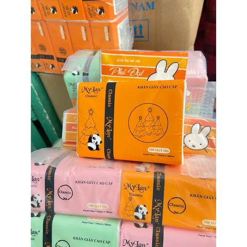 Khăn giấy khô Mylan chất giấy dai mịn đẹp không bụi, không hôi, trắng mịn 838883