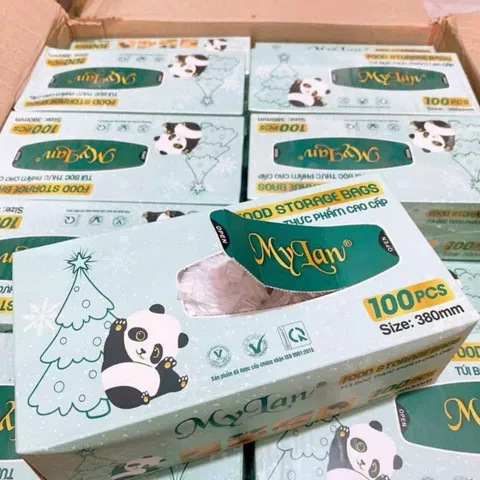Sét 4 hộp màng bọc thực phẩm mylan (1 hộp 100 chiếc )
