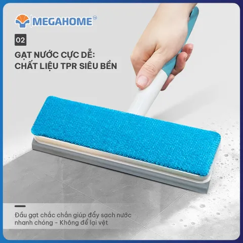 Cây gạt kính, gạt nước 2 in 1 cầm tay nhỏ gọn Megahome