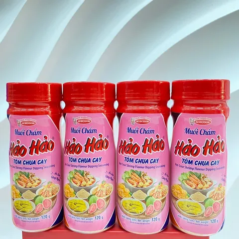 Muối HẢO HẢO - muối chấm Hảo Hảo tôm chua cay - muối chấm hoa quả chua cay lọ 120g