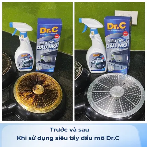 [Combo TIẾT KIỆM 20K] Siêu tẩy dầu mỡ đa năng Dr.C + Làm sạch sàn gạch, thiết bị men sứ S90 Dr.C
