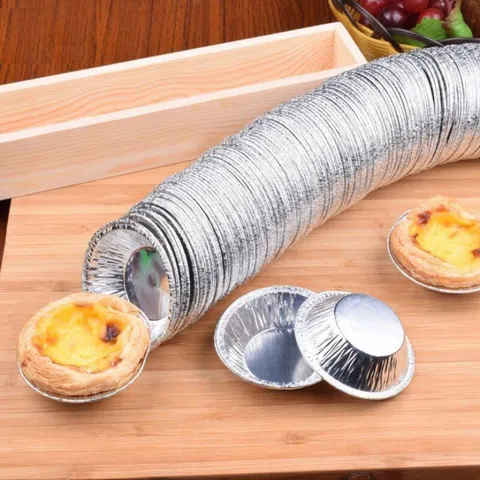 100 chén giấy bạc nướng thực phẩm ,nướng bánh, nướng hàu…
