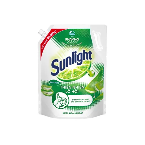 Nước Rửa Chén Sunlight Thiên Nhiên Lô Hội Túi 2kg