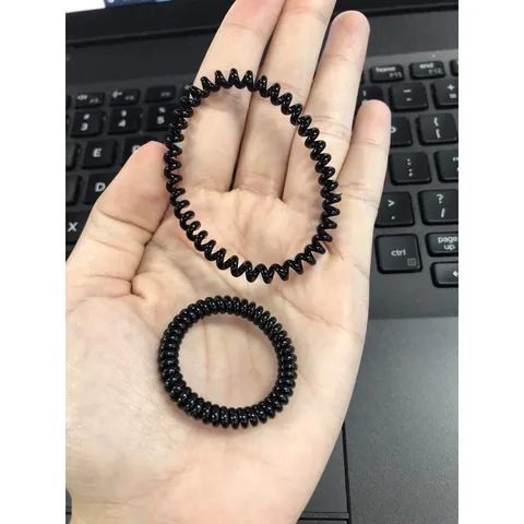 Sét 10 chun buộc tóc lò xo dai bền loại nhỏ, loại nhỡ, loại to
