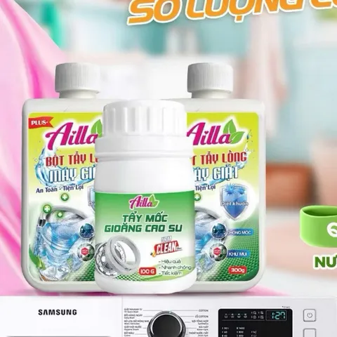 Bộ 3 Gồm 2 Siêu Tẩy Lồng Máy Giặt 300G + 1 Siêu Tẩy Gioăng Cao Su 100G