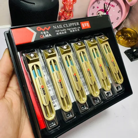 Bấm móng tay, móng chân thép không rỉ QLma siêu sắc siêu bền 2 size 6cm và 8cm