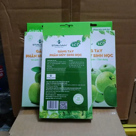5 hộp Găng Tay Tự Hủy Sinh Học  dùng một lần - Bảo Vệ Môi Trường & An Toàn Cho Thực Phẩm
