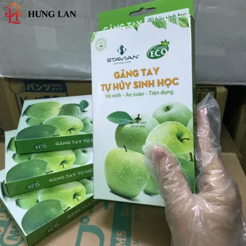 Hộp Găng Tay Tự Hủy Sinh Học An Toàn Bảo Vệ Môi Trường