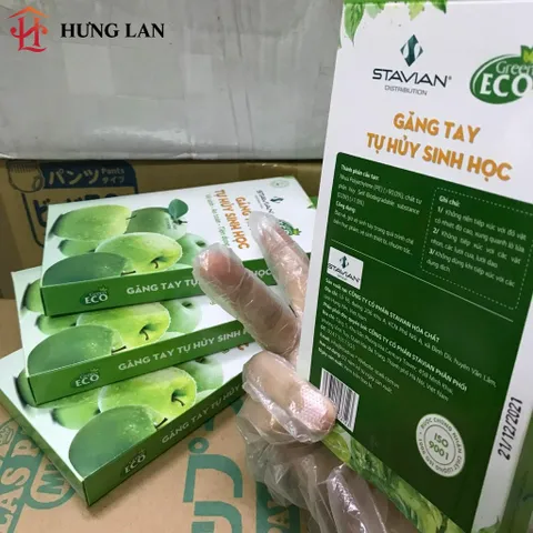 Hộp Găng Tay Tự Hủy Sinh Học An Toàn Bảo Vệ Môi Trường