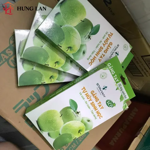 Hộp Găng Tay Tự Hủy Sinh Học An Toàn Bảo Vệ Môi Trường