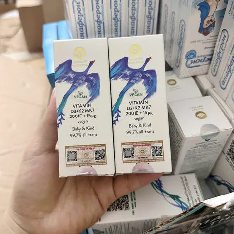 [S/P nhập khẩu Đức] Sunday Natural Vitamin D3+K2 MK7 |10 mL| dạng nhỏ giọt dành cho trẻ từ 0 - 4 tuổi