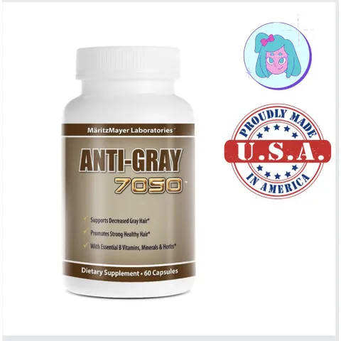 Viên uống hỗ trợ giảm tóc bạc sớm Anti Gray 7050 của Mỹ (Cam kết hàng chuẩn USA) 838993