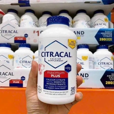 Viên uống bổ sung canxi hữu cơ CITRACAL Maximum Calcium citrate 280 viên HÀNG MỸ 838992