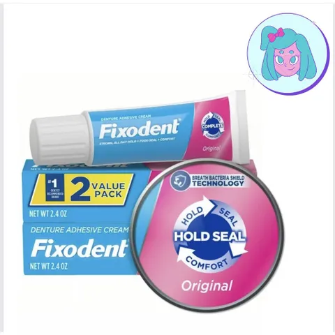 1 tuyp Keo Dán Hàm Răng Giả Fixodent 68g hàng Mỹ (Cam kết hàng chính hãng USA)