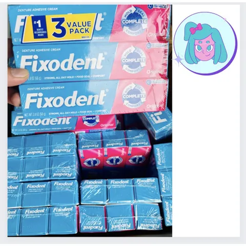 1 tuyp Keo Dán Hàm Răng Giả Fixodent 68g hàng Mỹ (Cam kết hàng chính hãng USA)