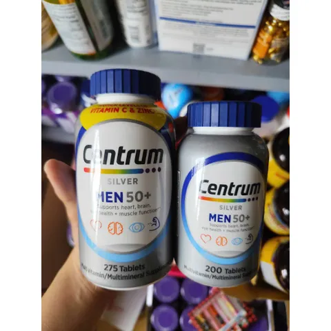 Vitamin tổng hợp Centrum Silver Dành Cho Nam 275 viên Trên 50 Tuổi (Cam kết hàng chính hãng USA)
